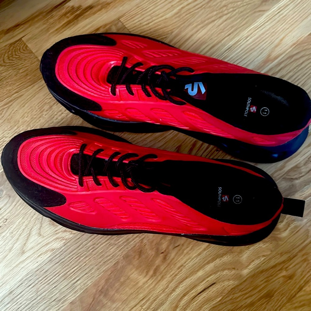 Red and black South Pole shoes (rarely worn)